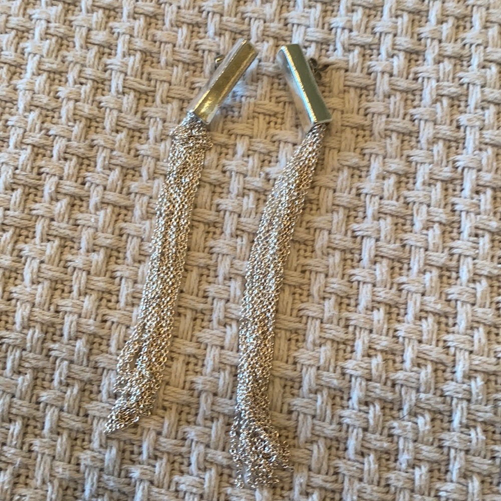 Silver earrings